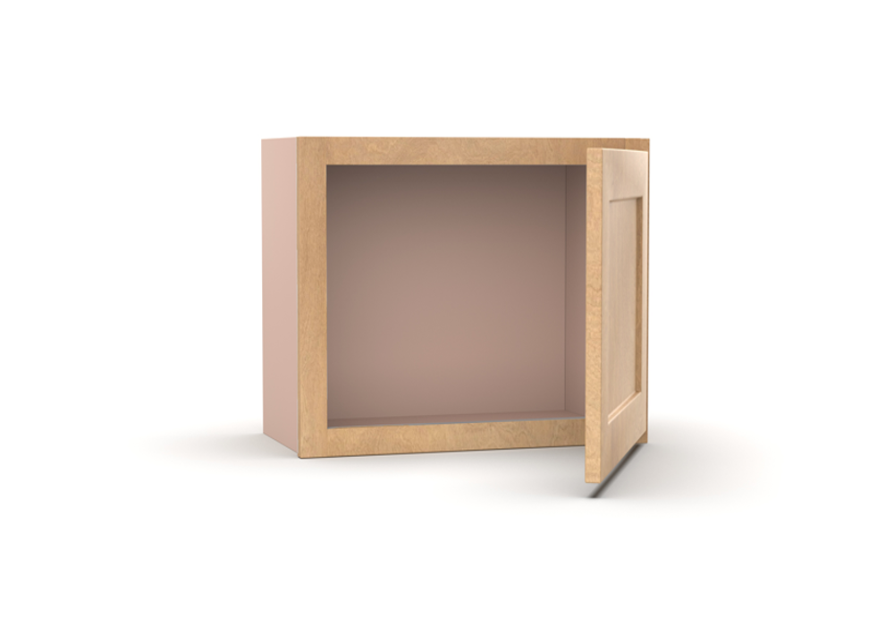 RTA - Liberty Shaker Karamel - 12"Height Single Door Wall Cabinets - 15"W x 12"H x 12"D