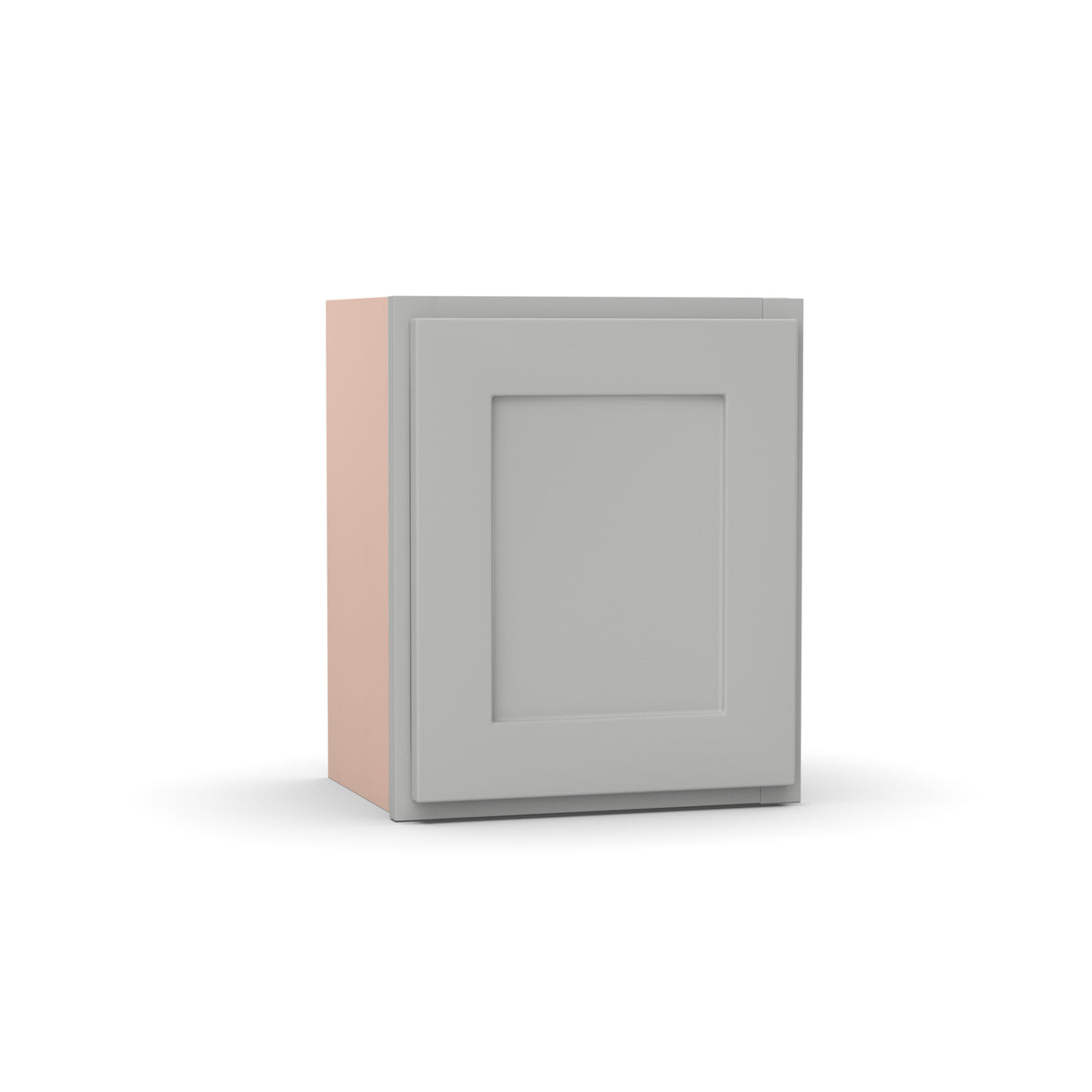 Liberty Shaker Ashen - 15 Inch Height Single Door Wall Cabinet - 15" Width x 18" Height x 12" Depth