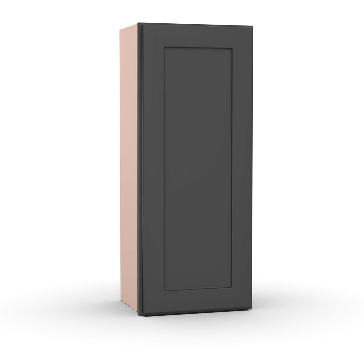 Liberty Shaker Grey - 15 Inch Height Single Door Wall Cabinet - 15" Width x 36" Height x 12" Depth