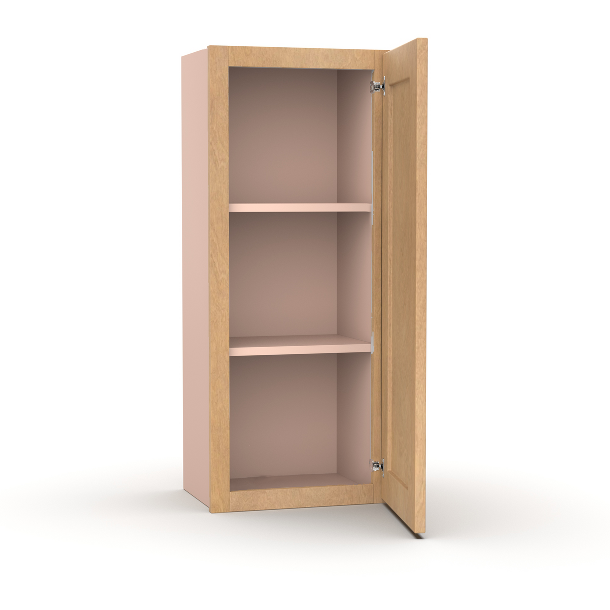 Liberty Shaker Karamel - 15 Inch Height Single Door Wall Cabinet - 15" Width x 36" Height x 12" Depth