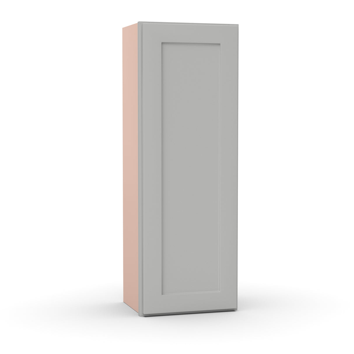 Liberty Shaker Ashen - 15 Inch Height Single Door Wall Cabinet - 15" Width x 42" Height x 12" Depth