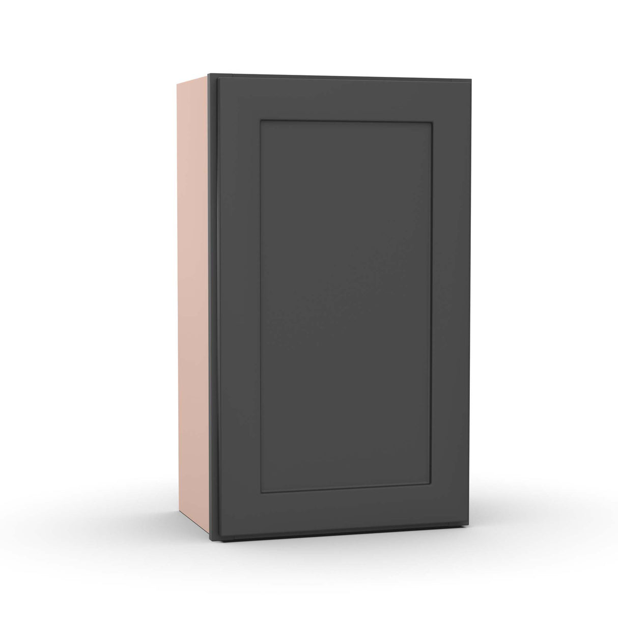 Liberty Shaker Grey - 18 Inch Height Single Door Wall Cabinet - 18" Width x 30" Height x 12" Depth