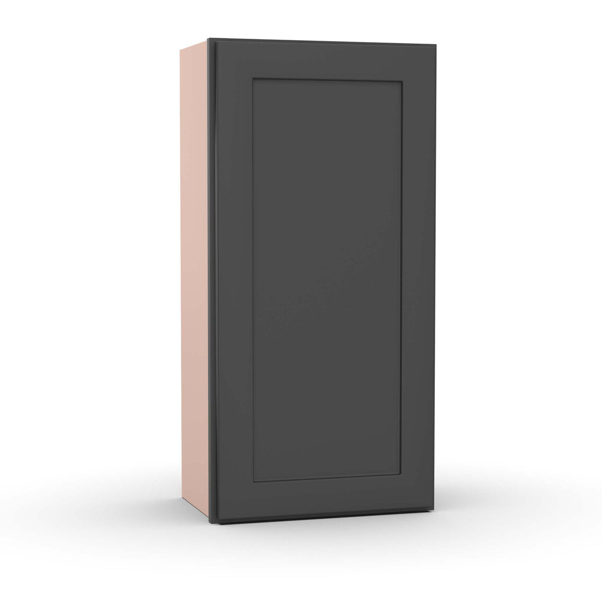 Liberty Shaker Grey - 18 Inch Height Single Door Wall Cabinet - 18" Width x 36" Height x 12" Depth