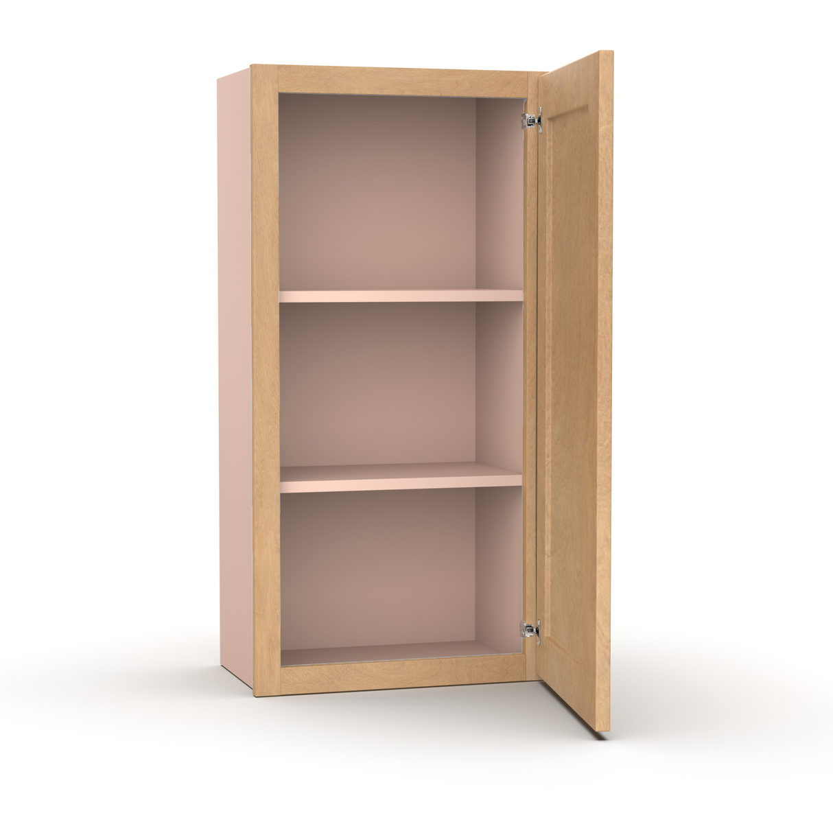 Liberty Shaker Karamel - 18 Inch Height Single Door Wall Cabinet - 18" Width x 36" Height x 12" Depth