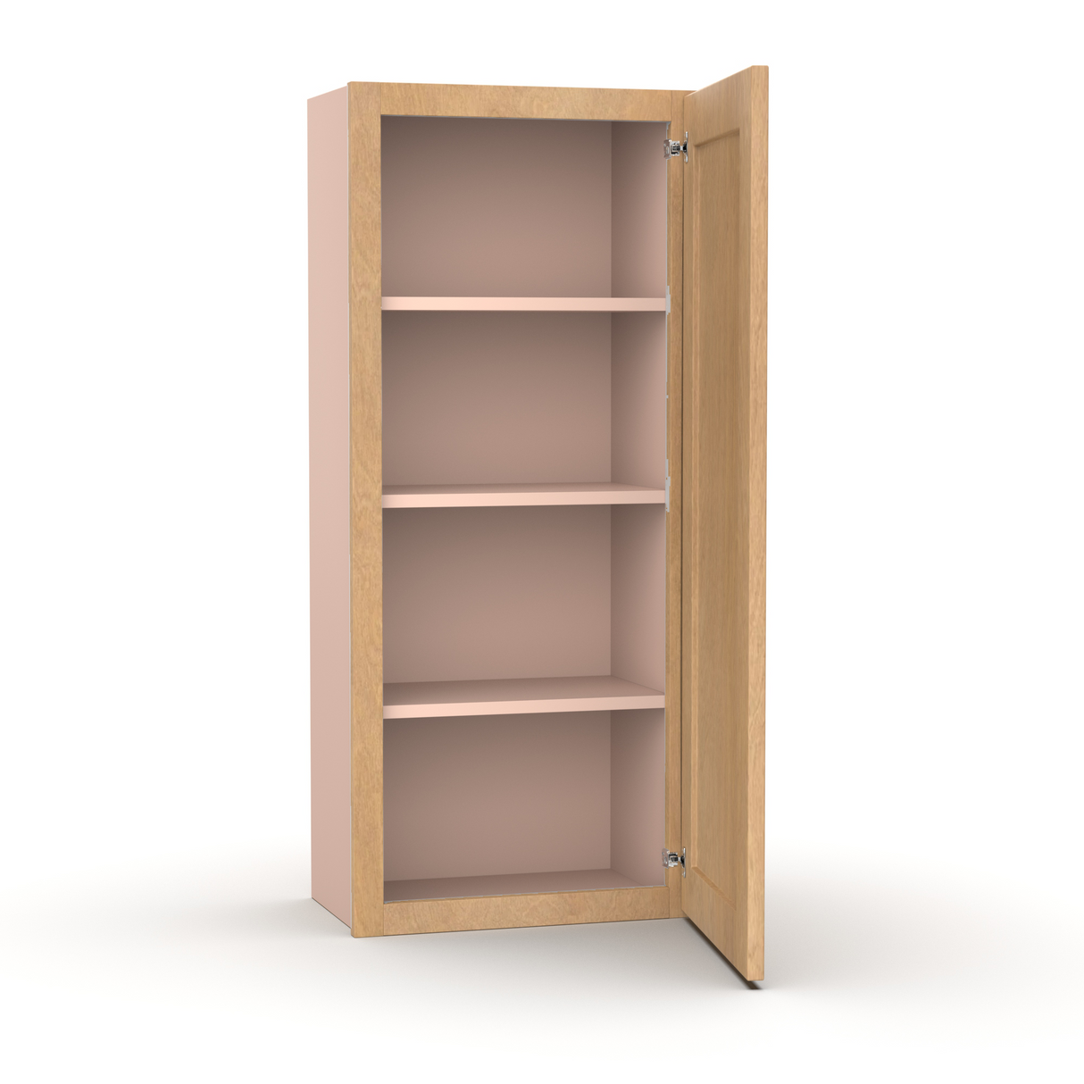 Liberty Shaker Karamel - 18 Inch Height Single Door Wall Cabinet - 18" Width x 42" Height x 12" Depth