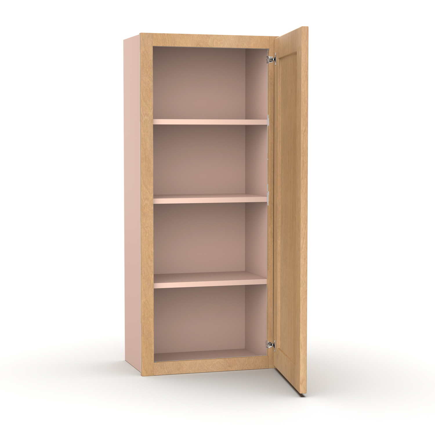 Liberty Shaker Karamel - 18 Inch Height Single Door Wall Cabinet - 18" Width x 42" Height x 12" Depth