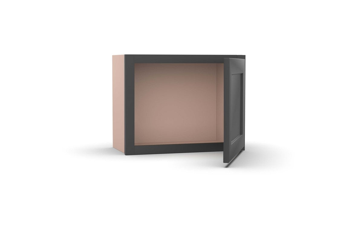 RTA - Liberty Shaker Grey - Single Door Wall Cabinets - 21"W x 12"H x 12"D