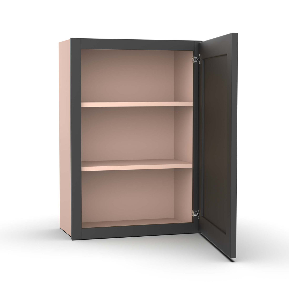 Liberty Shaker Grey - 21 Inch Height Single Door Wall Cabinet - 21" Width x 30" Height x 12" Depth