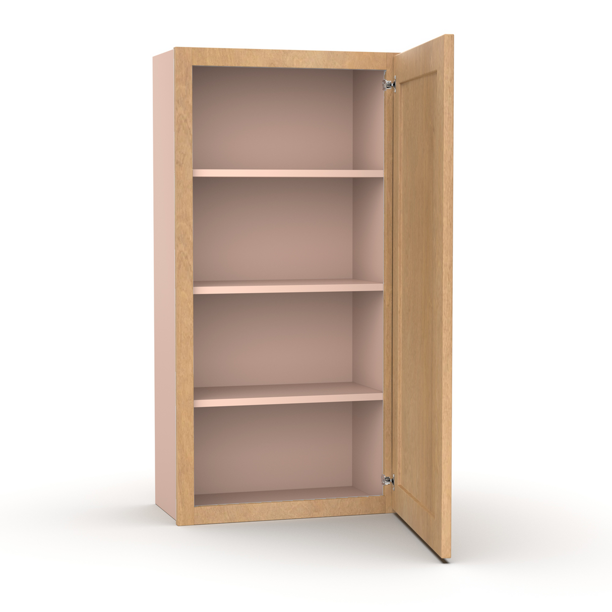 Liberty Shaker Karamel - 21 Inch Height Single Door Wall Cabinet - 21" Width x 42" Height x 12" Depth