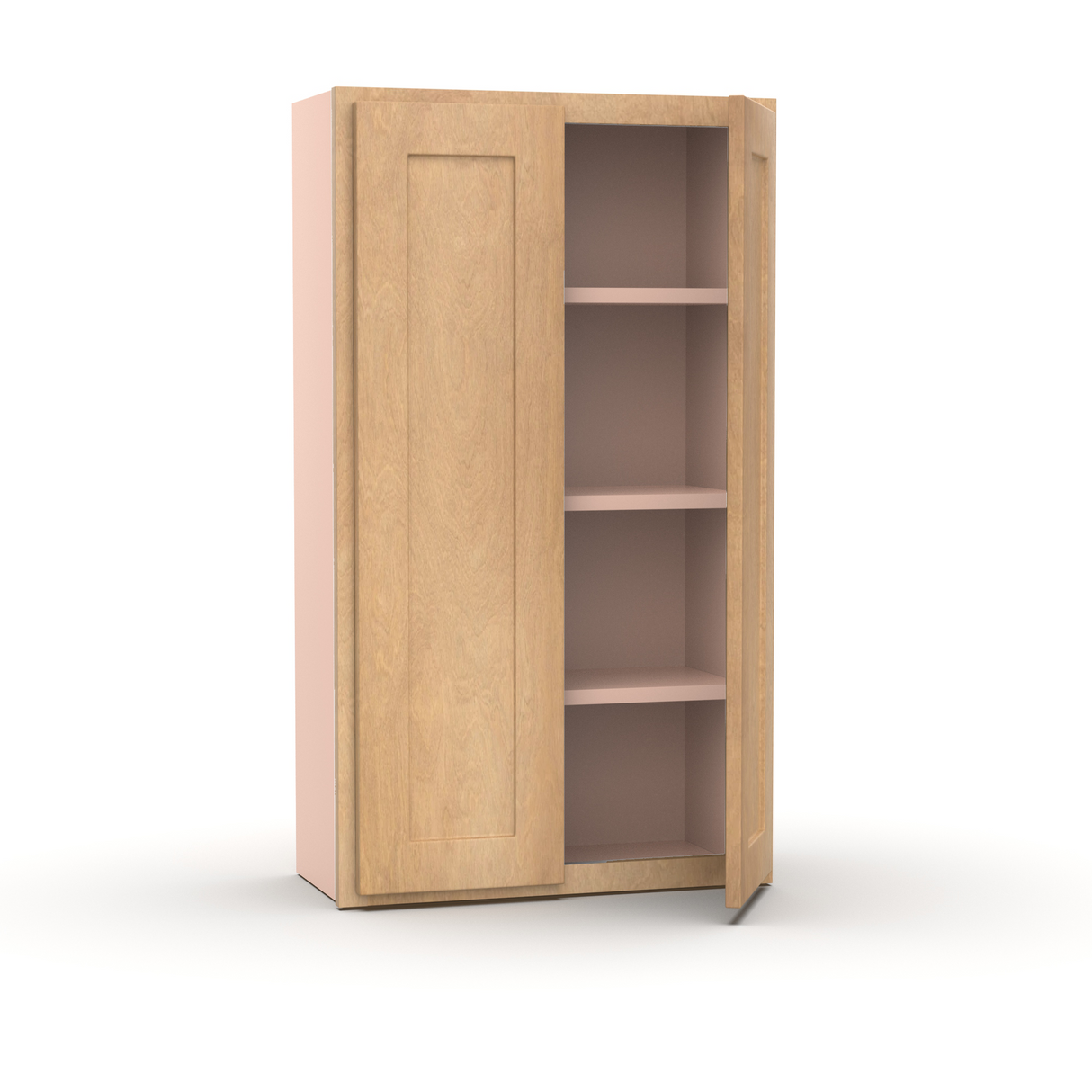 Liberty Shaker Karamel - 24 Inch Height Double Door Wall Cabinet - 24" Width x 42" Height x 12" Depth