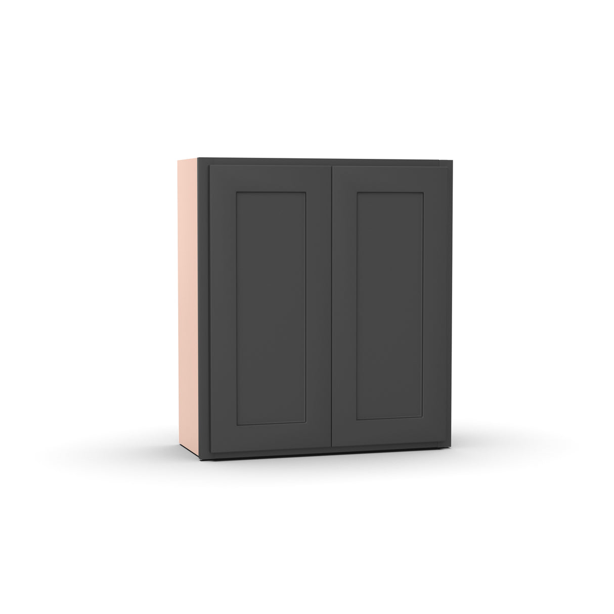 Liberty Shaker Grey - 27 Inch Height Double Door Wall Cabinet - 27" Width x 30" Height x 12" Depth