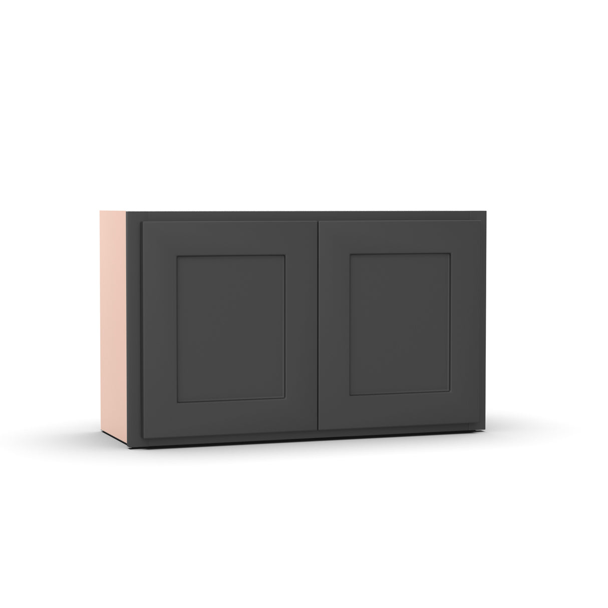 Liberty Shaker Grey - 30 Inch Height Double Door Wall Cabinet - 30" Width x 18" Height x 12" Depth