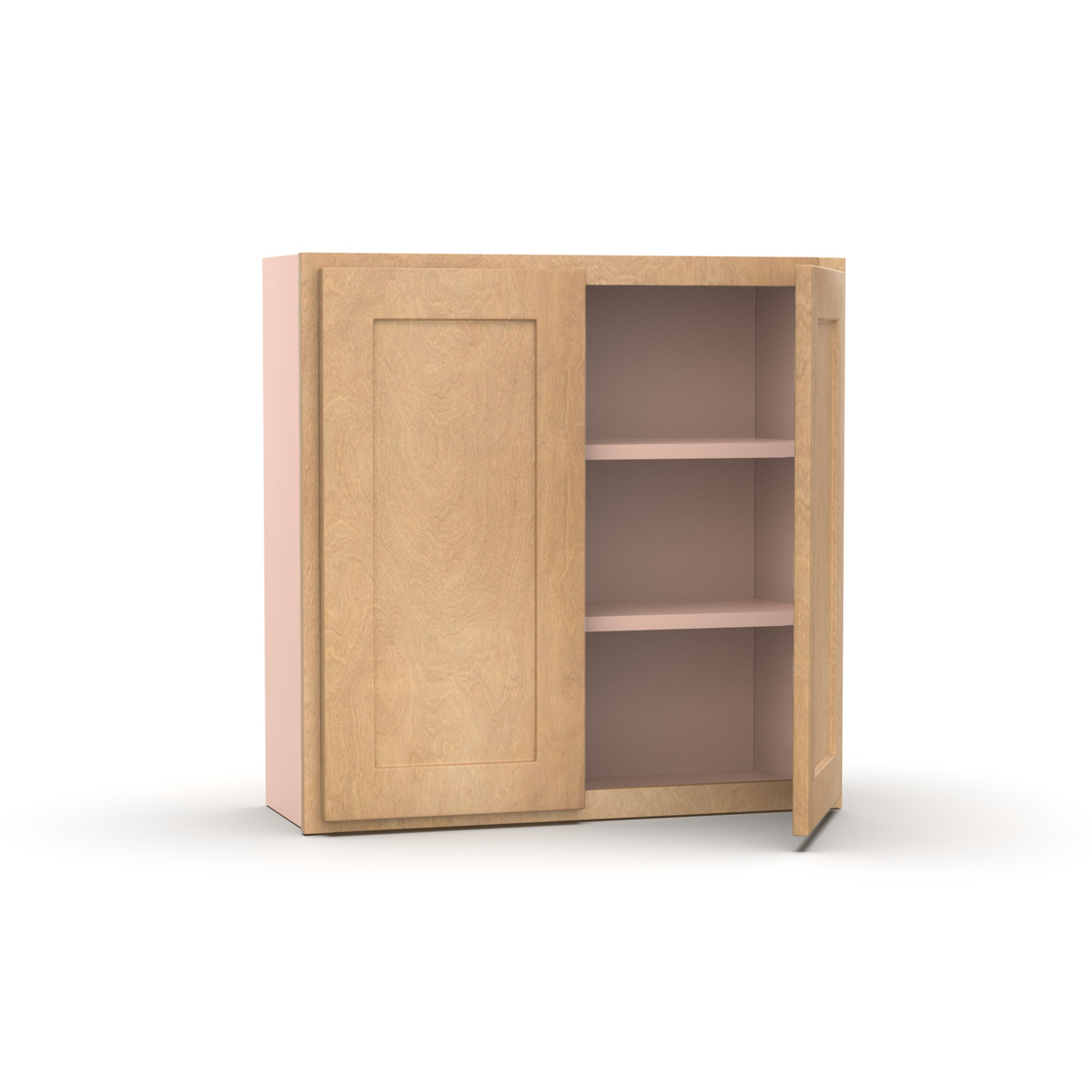 Liberty Shaker Karamel - 30 Inch Height Double Door Wall Cabinet - 30" Width x 30" Height x 12" Depth