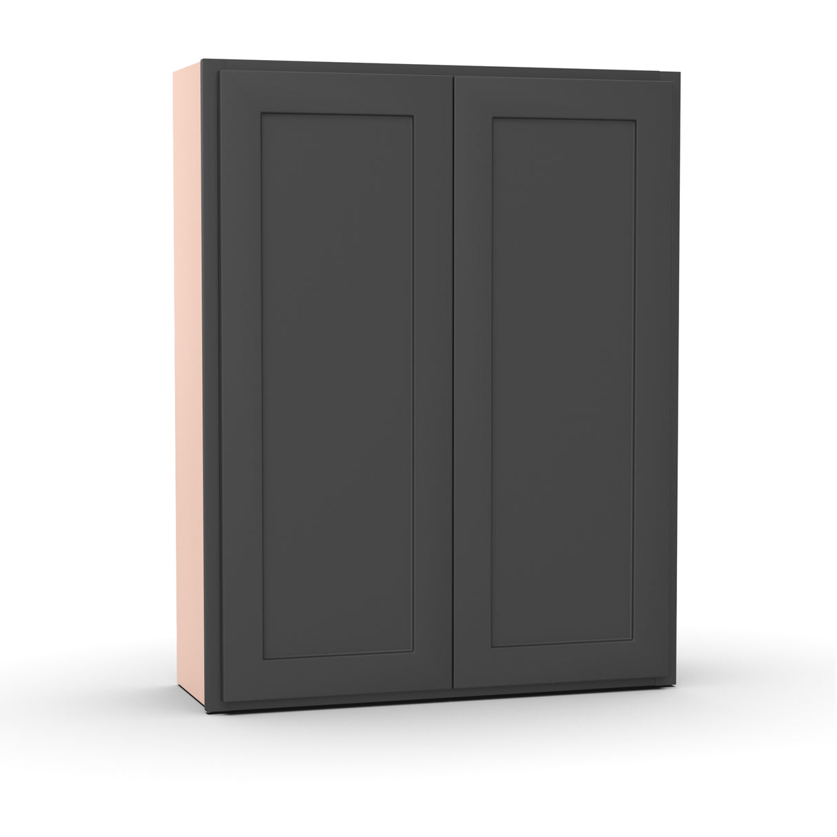 Liberty Shaker Grey - 33 Inch Height Double Door Wall Cabinet - 33" Width x 42" Height x 12" Depth
