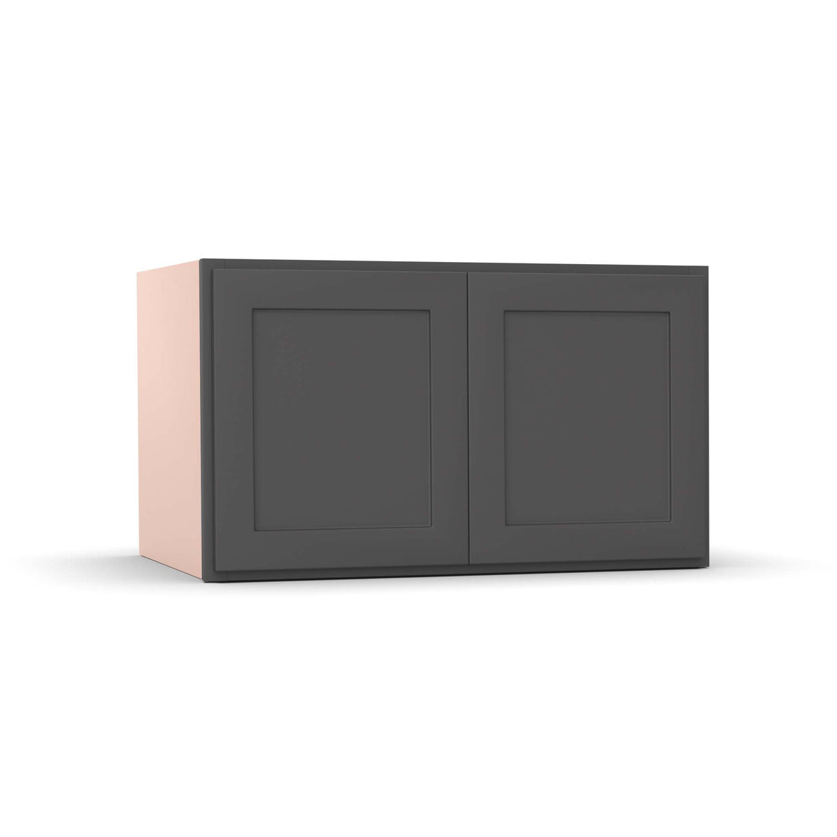 Liberty Shaker Grey - 36 Inch Deep Double Door Wall Cabinet - 36" Width x 21" Height x 24" Depth