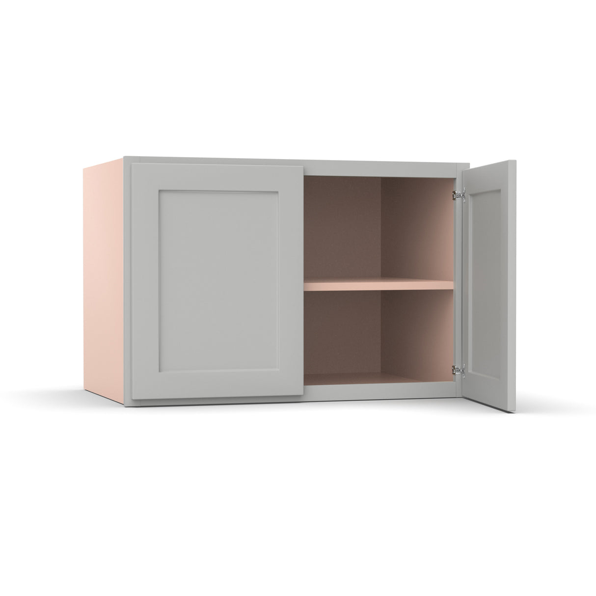 Liberty Shaker Ashen - 36 Inch Deep Double Door Wall Cabinet - 36" Width x 24" Height x 24" Depth