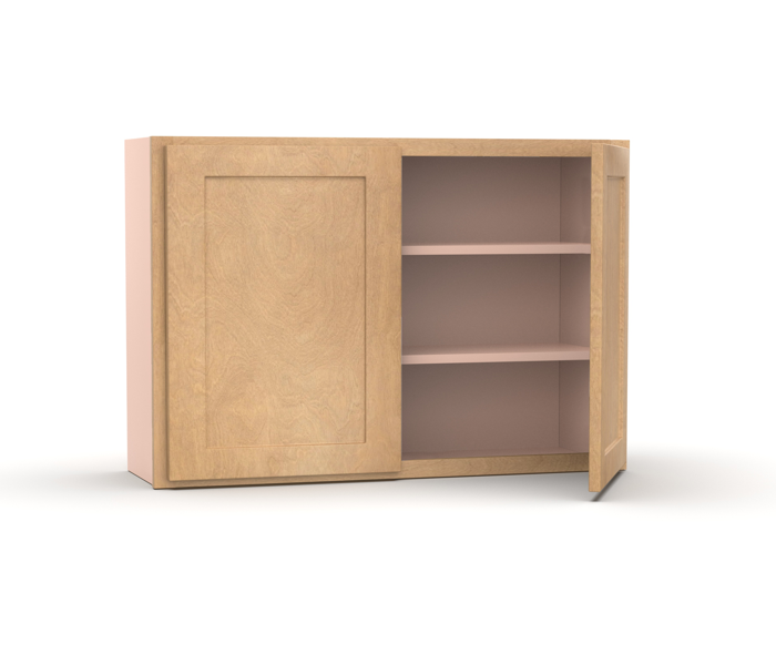 Liberty Shaker Karamel - 36 Inch Height Double Door Wall Cabinet - 36" Width x 24" Height x 12" Depth