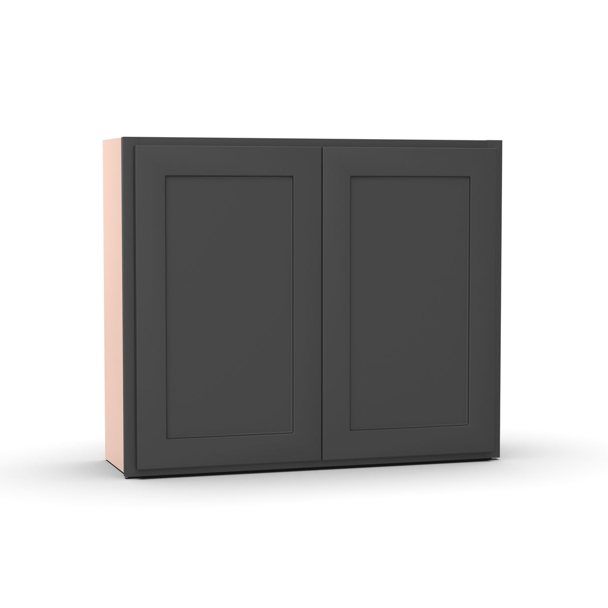 Liberty Shaker Grey - 36 Inch Height Double Door Wall Cabinet - 36" Width x 30" Height x 12" Depth