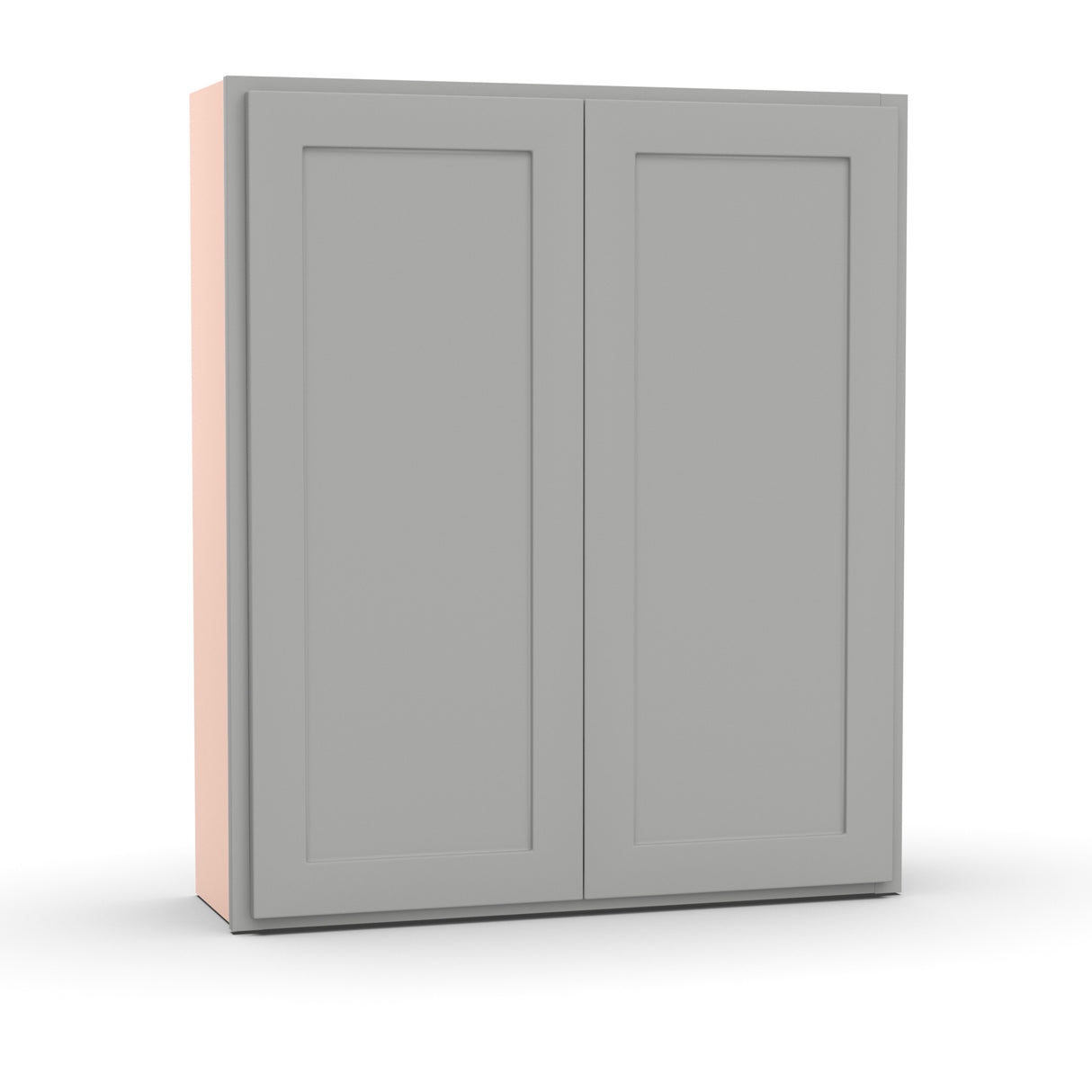 Liberty Shaker Ashen - 36 Inch Height Double Door Wall Cabinet - 36" Width x 42" Height x 12" Depth
