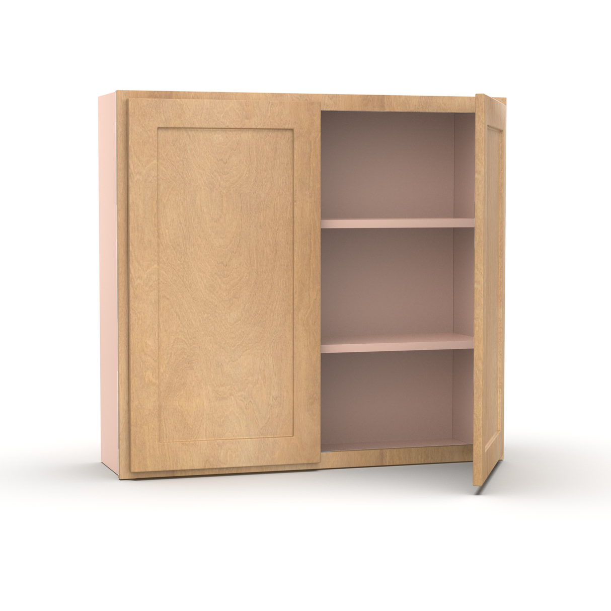 Liberty Shaker Karamel - 39 Inch Height Double Door Wall Cabinet - 39" Width x 36" Height x 12" Depth