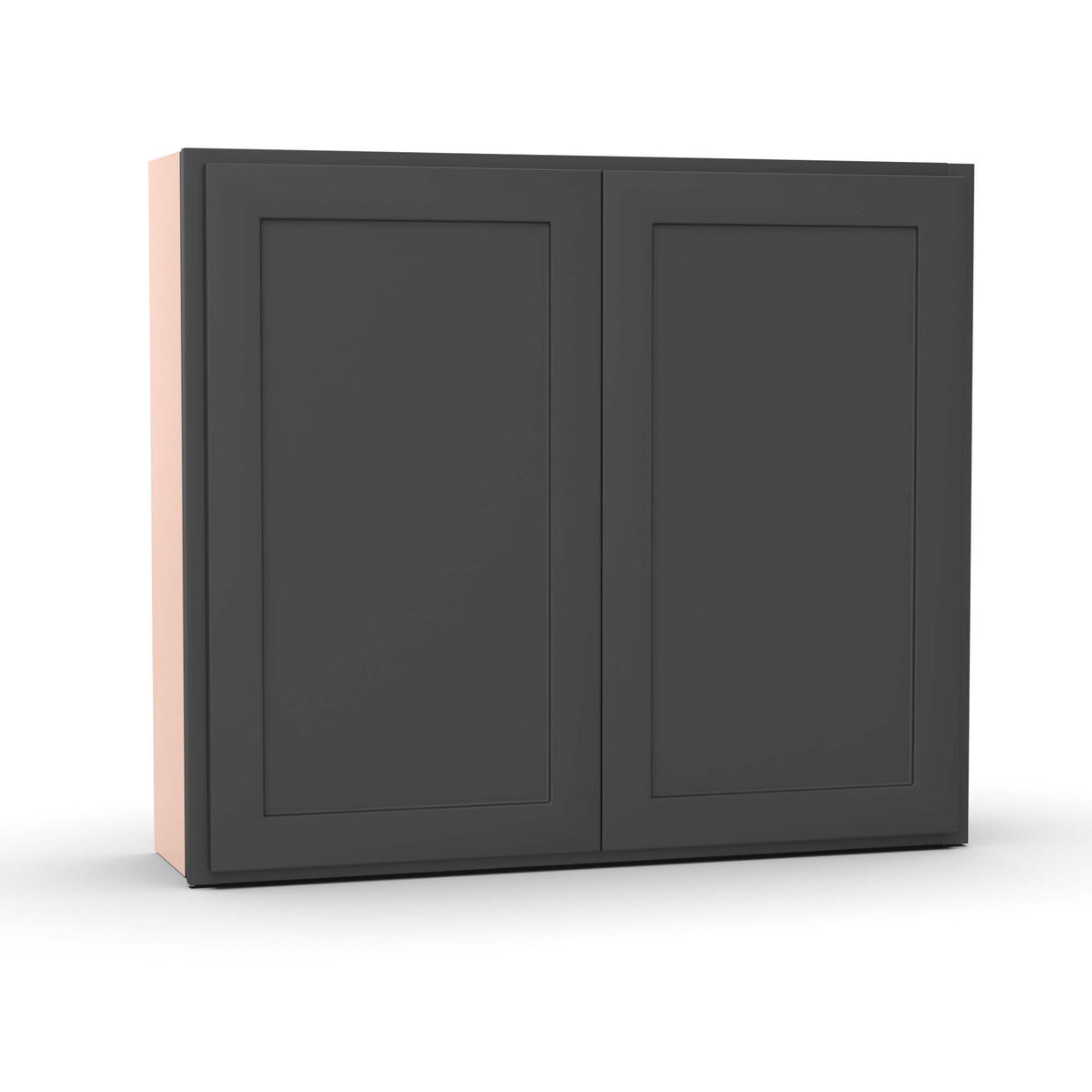 Liberty Shaker Grey - 42 Inch Height Double Door Wall Cabinet - 42" Width x 36" Height x 12" Depth