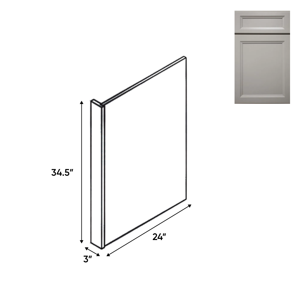 Windsor Ashen - 3 Inch End Panels Accessories - 3