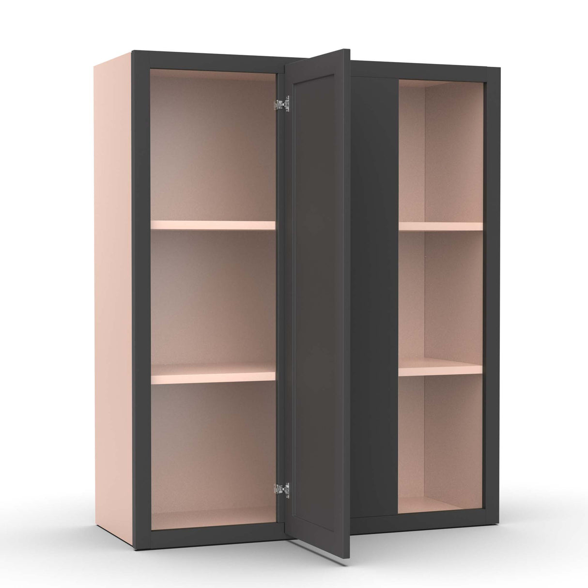 Liberty Shaker Grey - 30x36 Inch Wall Blind Corner Wall Cabinet - 30" Width x 36" Height x 12" Depth