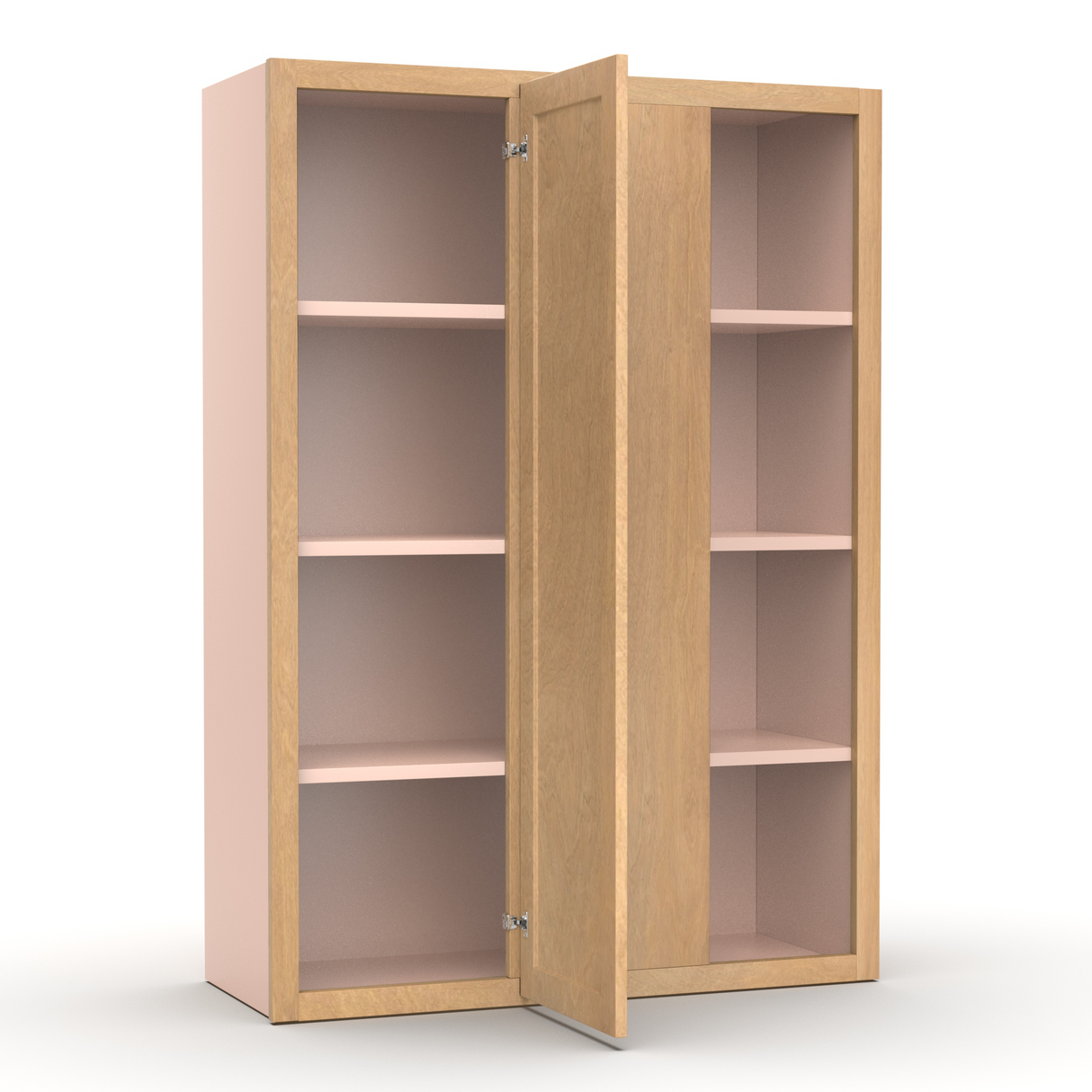 Liberty Shaker Karamel - 30x42 Inch Wall Blind Corner Wall Cabinet - 30" Width x 42" Height x 12" Depth