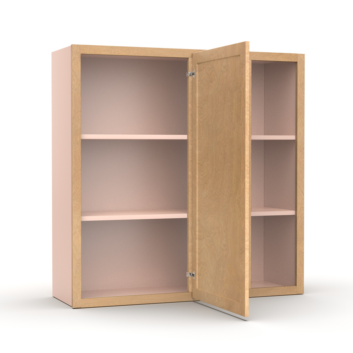 Liberty Shaker Karamel - 36x36 Inch Wall Blind Corner Wall Cabinet - 36" Width x 36" Height x 12" Depth