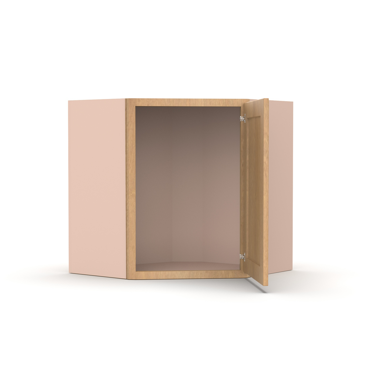 Liberty Shaker Karamel - 24 Inch Diagonal Corner Wall Cabinet - 24" Width x 18" Height x 12" Depth