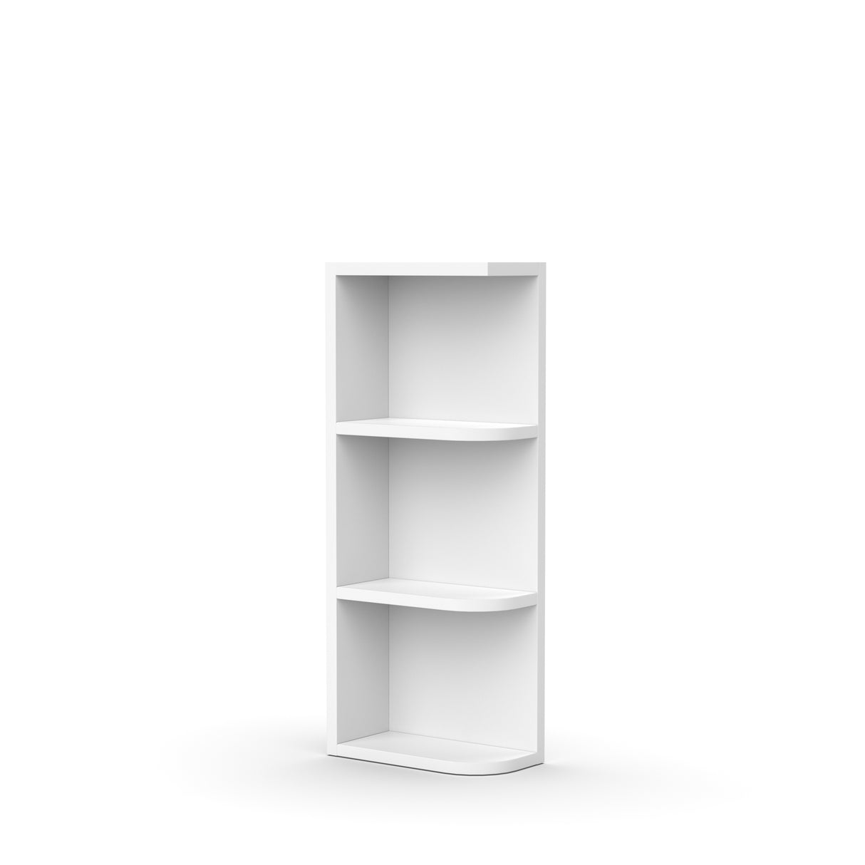 Liberty Shaker White - 30 Inch Wall Open Shelf Wall Cabinet - 06" Width x 30" Height x 12" Depth