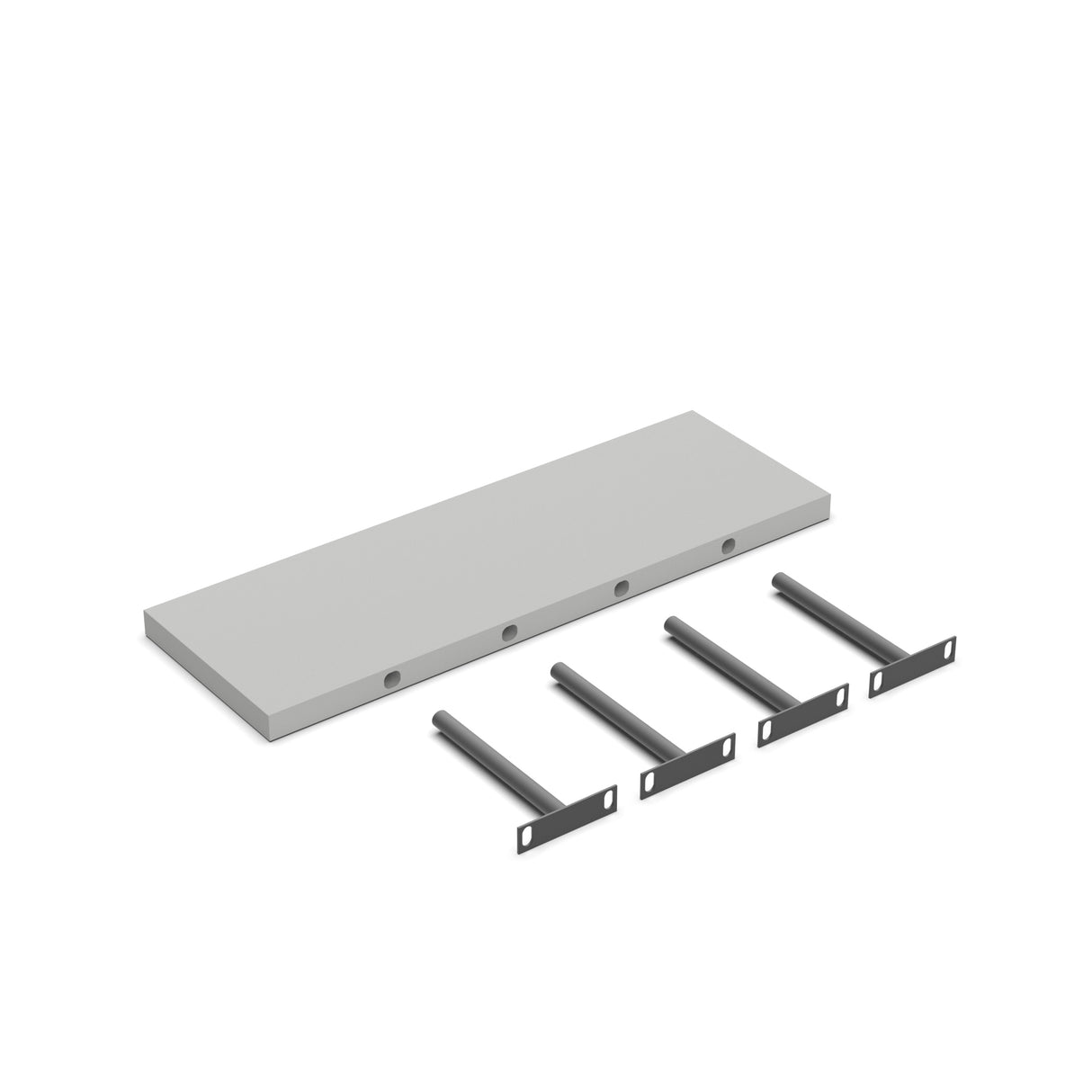 Liberty Shaker Ashen - 36 Inch Wall Shelf Accessories - 36" Width x 1.5" Height x 12" Depth