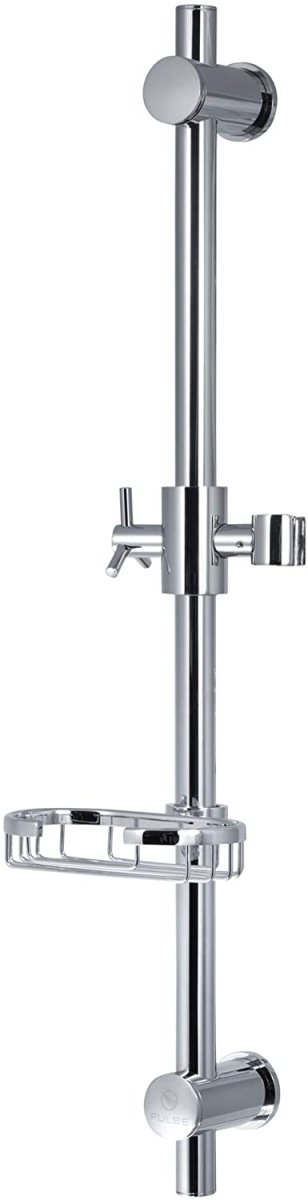 Adjustable Slide Bar Shower Panel Accessory - 28 X 6 X 7 - Brushed Nickel - BUILDMYPLACE