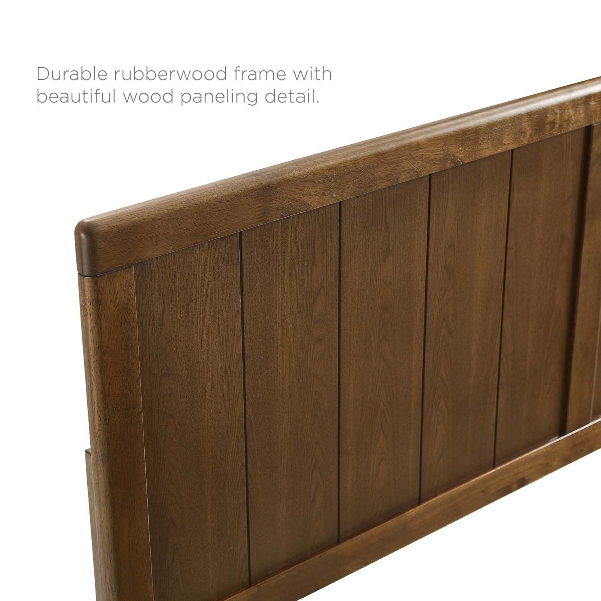 Alana King Wood Platform Bed With Splayed Legs - BUILDMYPLACE