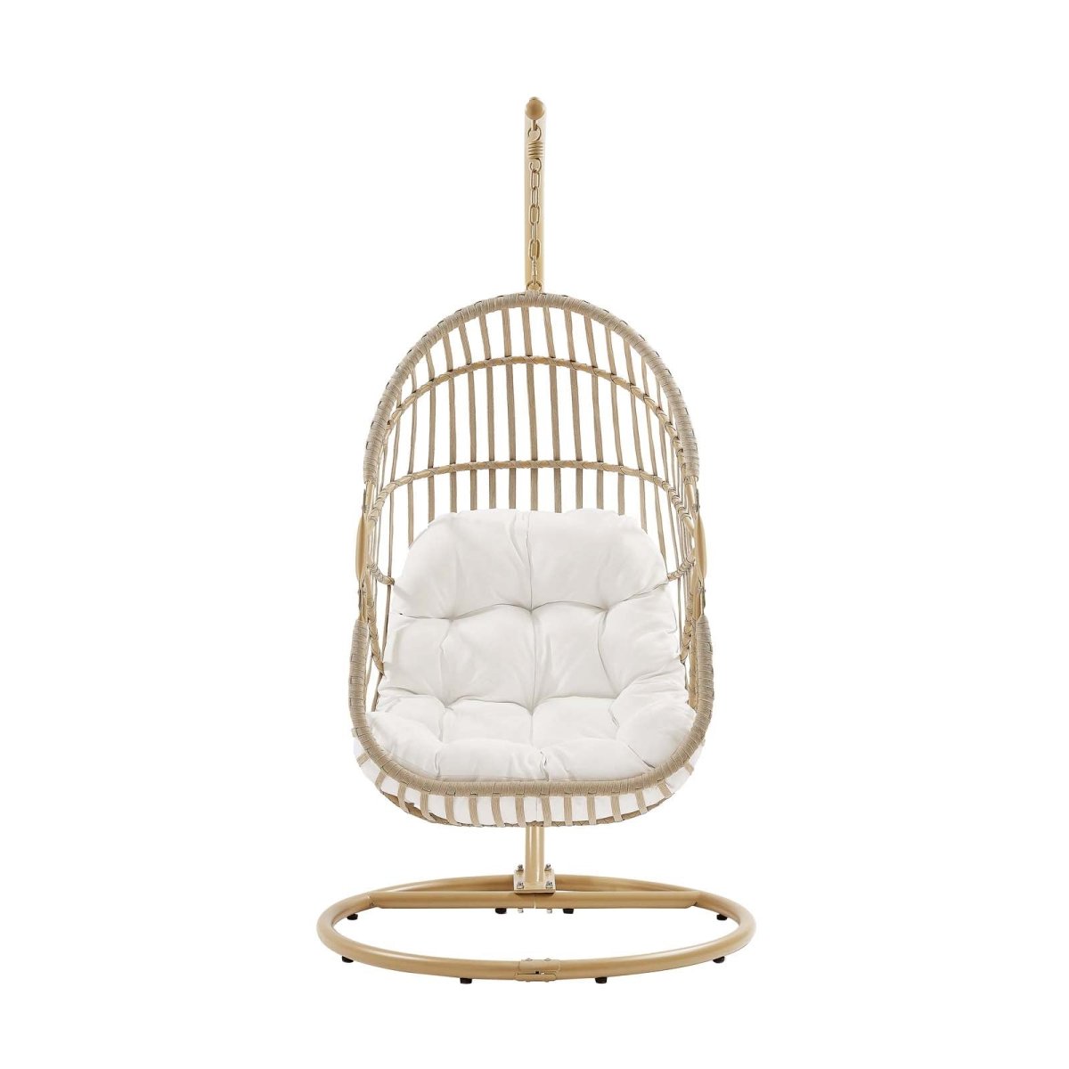 Amalie Wicker Rattan Outdoor Patio Rattan Swing Chair - BUILDMYPLACE