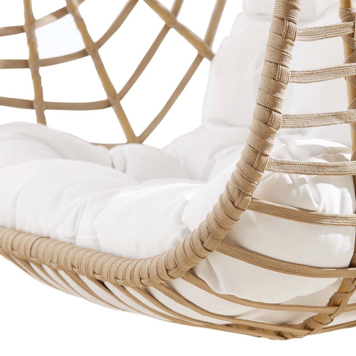 Amalie Wicker Rattan Outdoor Patio Rattan Swing Chair - BUILDMYPLACE