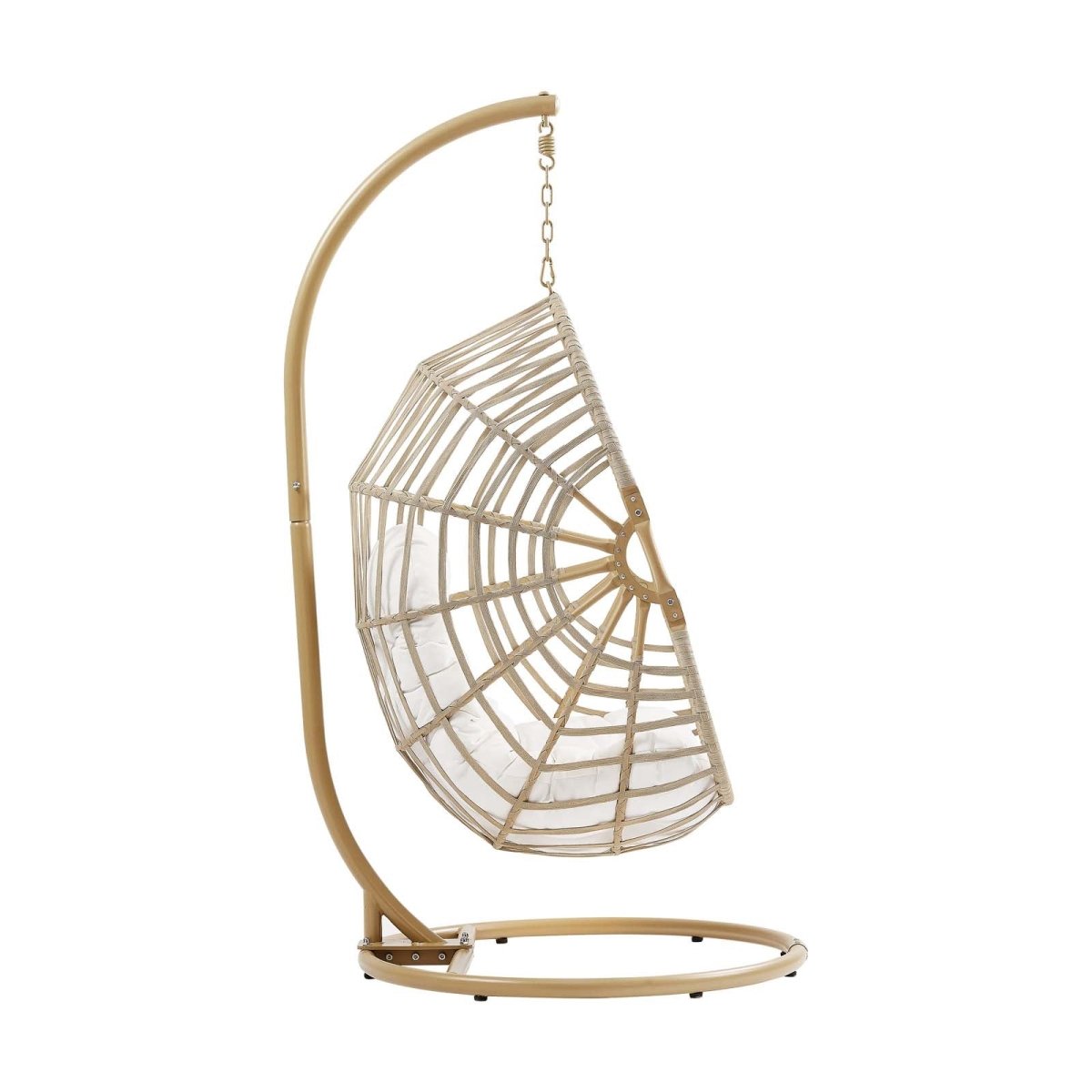 Amalie Wicker Rattan Outdoor Patio Rattan Swing Chair - BUILDMYPLACE