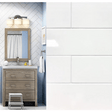American Olean Starting Line 6" x 18" Ceramic Glossy White Subway Wall Tile - BUILDMYPLACE