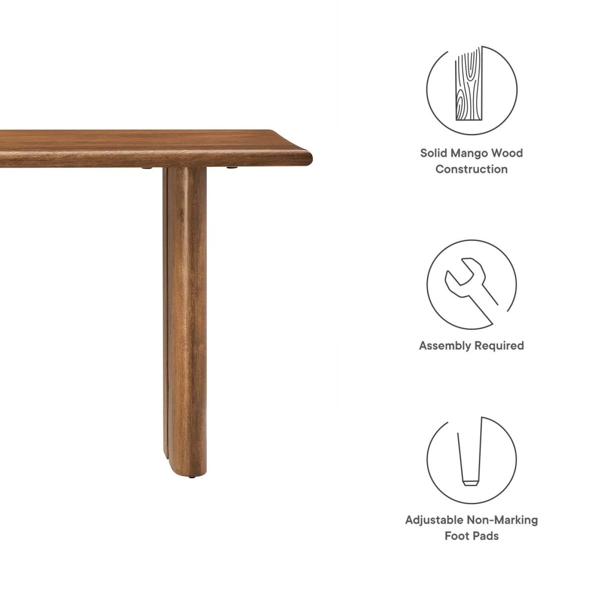 Amistad 46" Wood Bench - BUILDMYPLACE