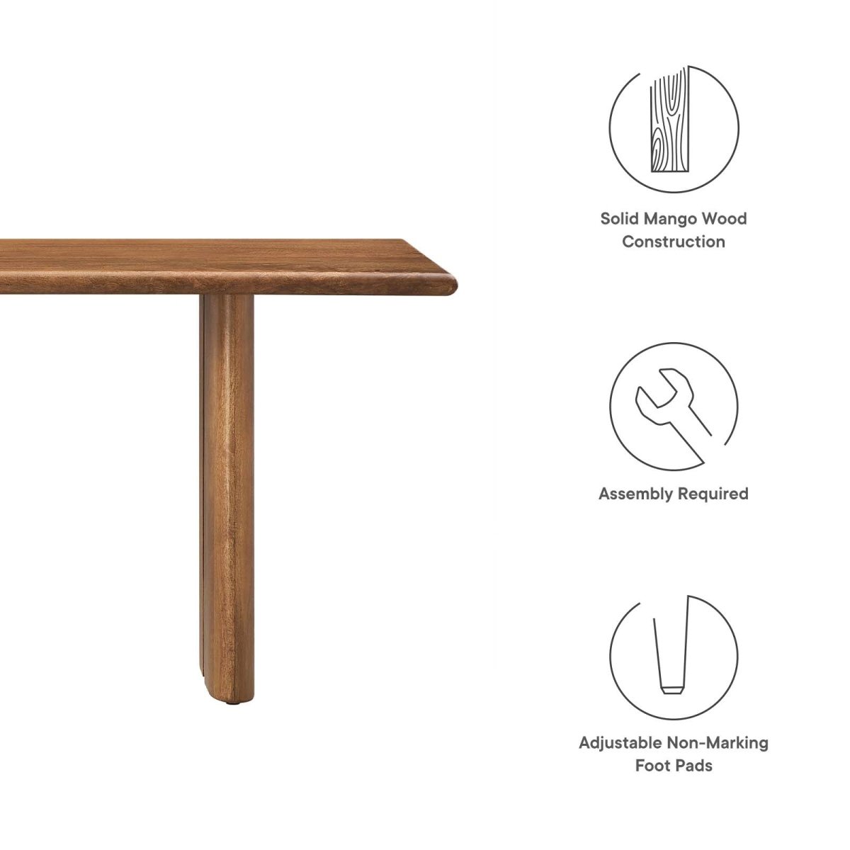 Amistad 58" Wood Bench - BUILDMYPLACE