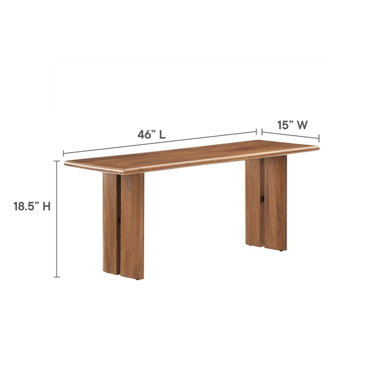 Amistad 60" Wood Dining Table and Bench Set - BUILDMYPLACE