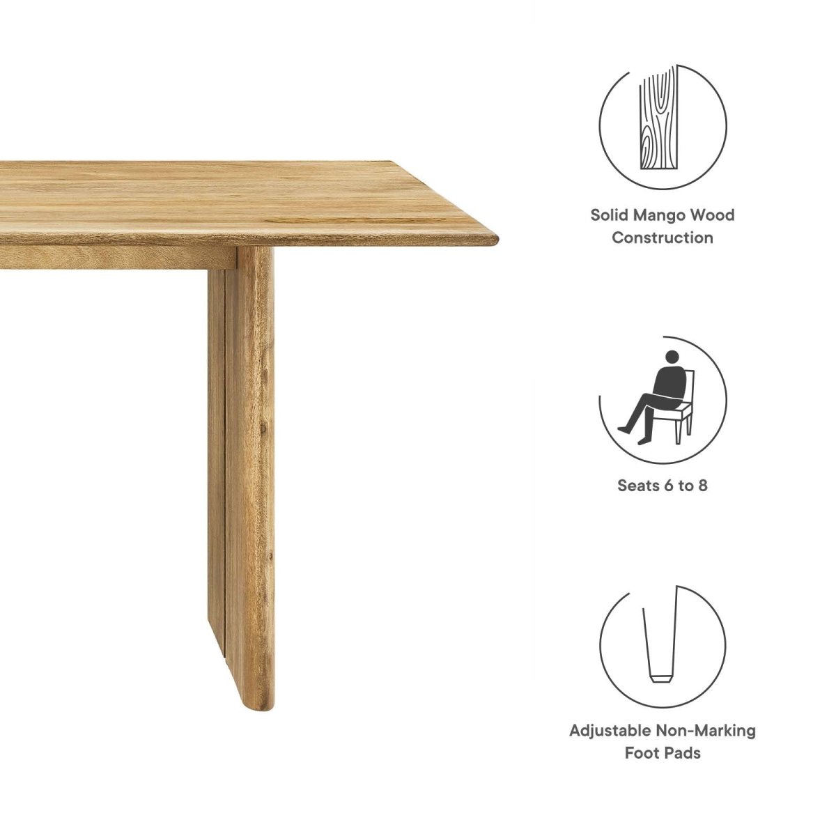 Amistad 72" Dining Table - BUILDMYPLACE