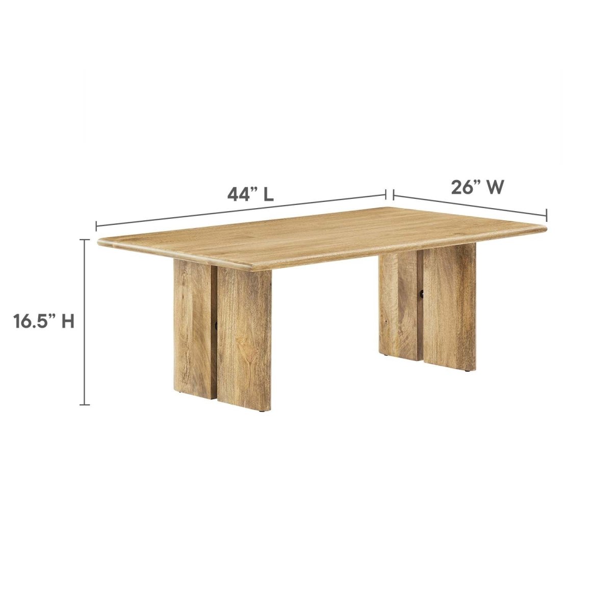 Amistad Wood Coffee Table - BUILDMYPLACE