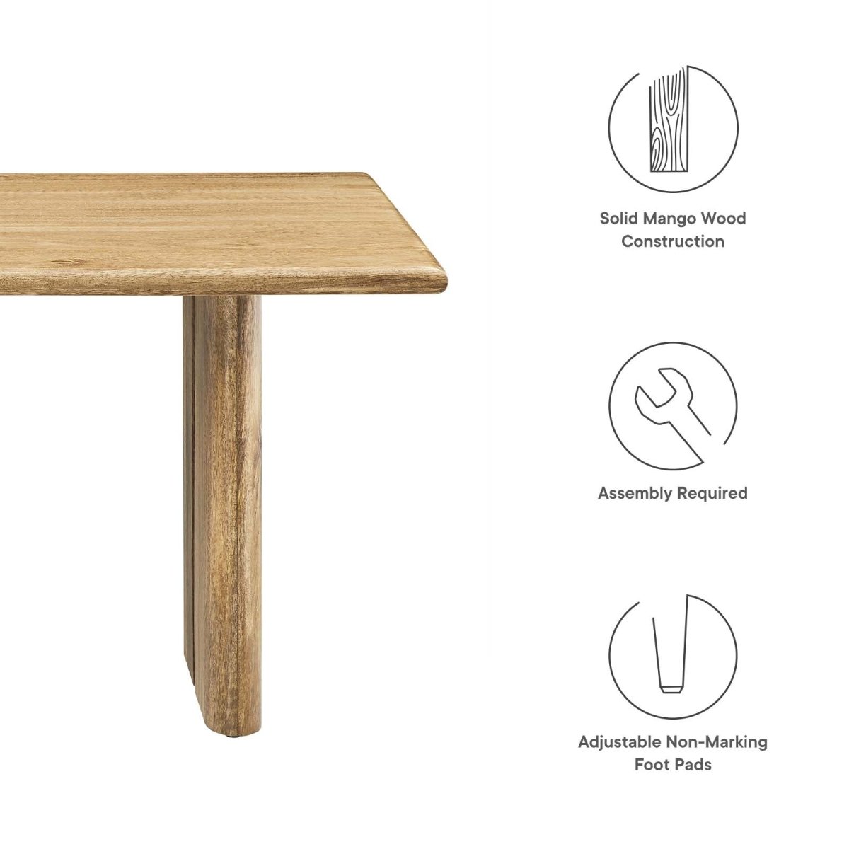 Amistad Wood Coffee Table - BUILDMYPLACE