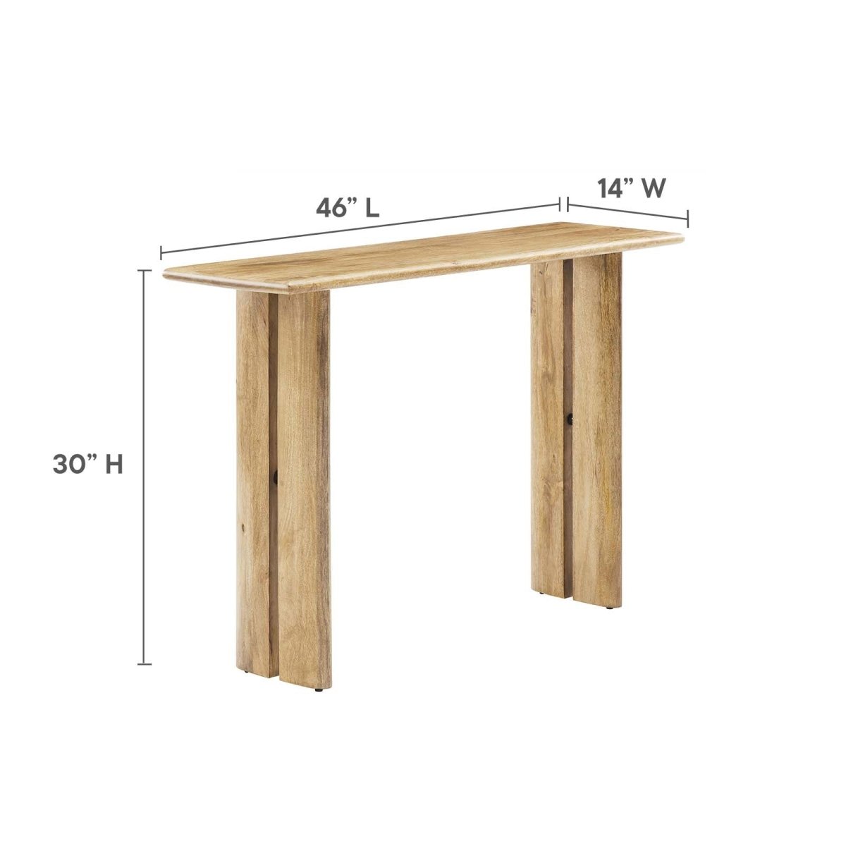 Amistad Wood Console Table - BUILDMYPLACE
