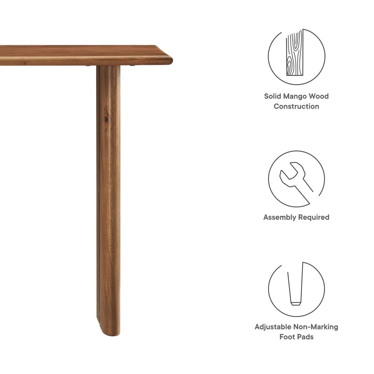 Amistad Wood Console Table - BUILDMYPLACE