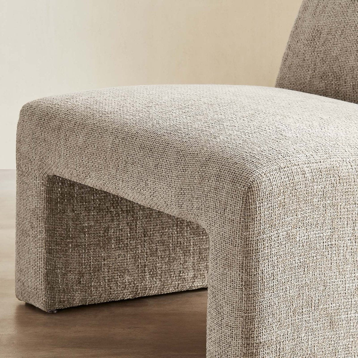 Amita Chenille Upholstered Accent Chair - BUILDMYPLACE