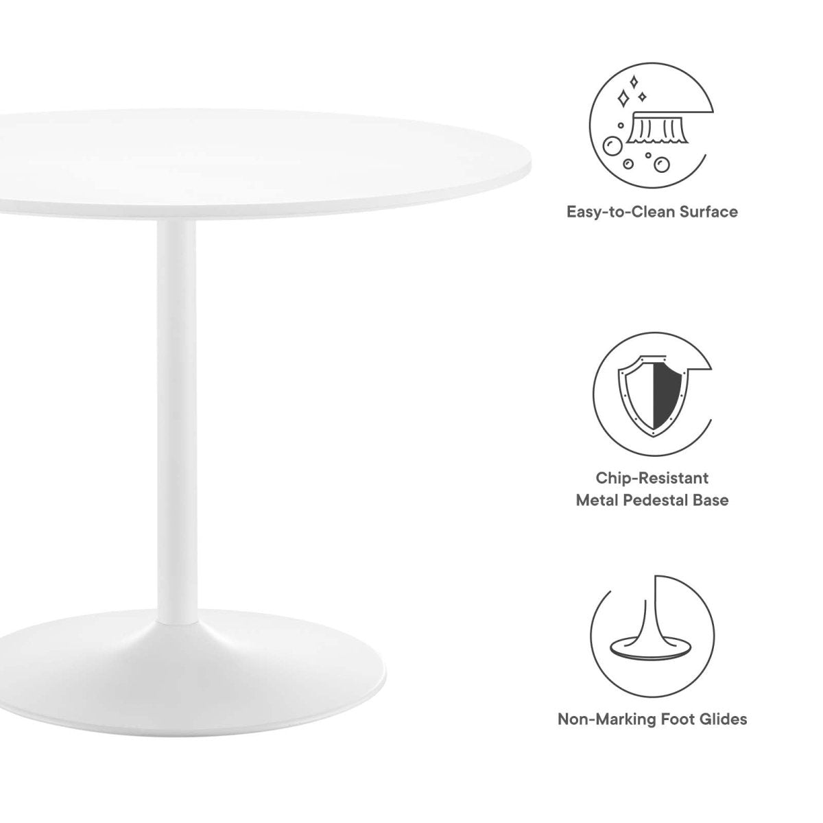 Amuse 40" Dining Table - BUILDMYPLACE
