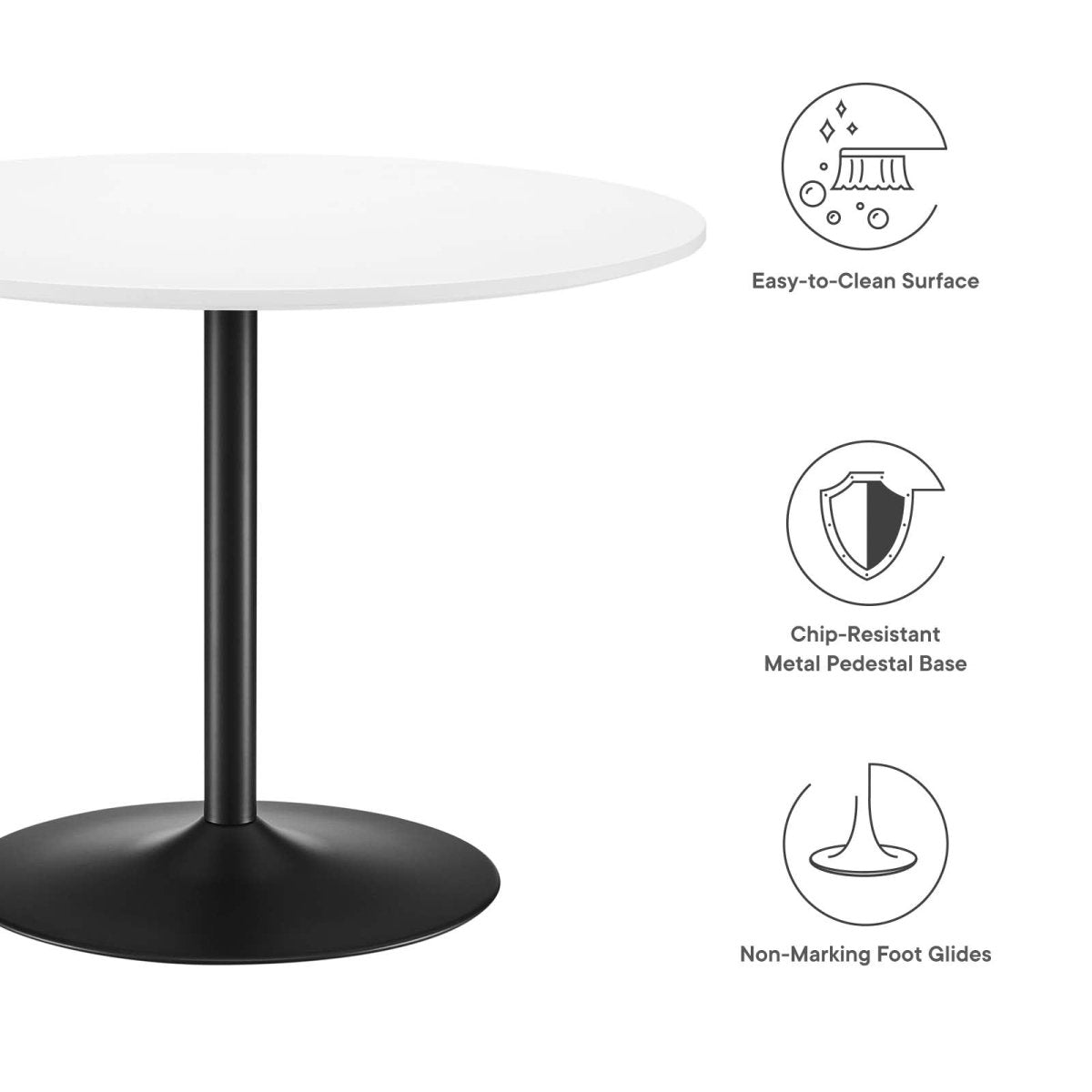 Amuse 40" Dining Table - BUILDMYPLACE