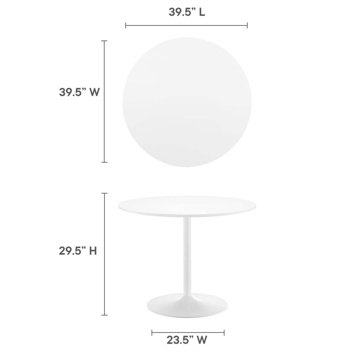Amuse 40" Dining Table - BUILDMYPLACE